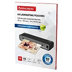Пленки-заготовки для ламинирования А4, КОМПЛЕКТ 50 шт., 80 мкм, BRAUBERG
