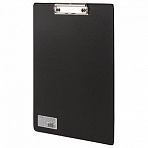 Доска-планшет ОФИСМАГ с прижимом А4 (230×350 мм), картон/ПВХ, РОССИЯ, ЧЕРНАЯ