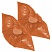 превью Бахилы одноразовые полиэтиленовые повышенной плотности 35 мкм оранжевые (3.5 г, 50 пар в упаковке)