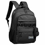 Рюкзак HEIKKI FUSION (ХЕЙКИ) универс., 2 отд, отд. для ноутбука, c КОШЕЛЬКОМ, черн,44×31х14см