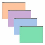 Папка-конверт на молнии ERICH KRAUSE «Matt Pastel Bloom» А5+ (250×180 мм), ассорти, 0.18 мм