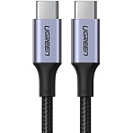 Кабель UGREEN USB C PD 100 Вт, в оплетке, черный. 1м (70427)