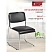 превью Стул офисный Комус Мебель (Easy Chair) 802 чёрный (искусственная кожа, металл хромированный)