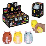 Игрушка-антистресс КРУТОЙ ЗАМЕС «Хомяк», 7.5×5.5 см, ассорти 3 цвета, 1TOY