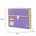 превью Портфель пластиковый BRAUBERG «Joy», А4 (330×245×35 мм), 13 отделений, с окантовкой, индексные ярлыки, фиолетовый