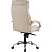 превью Кресло для руководителя Комус Мебель (Easy Chair) 516 бежевое (экокожа, металл хромированный)