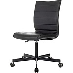 Кресло VB_EChair 303 PU черный эко. кожа крестов. металл черный