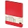 Блокнот Bruno Visconti Megapolis Velvet A5 100 листов красный в клетку на сшивке с фиксирующей резинкой (144х212 мм)