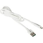 Кабель ProMega U28, 2.4A, 1м, USB - Type-C, TPE, силикон, белый
