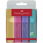 Набор текстовыделителей Faber-Castell «46 Superfluorescent+Pastel» 2 флуоресц. цв. +2 пастел. цв., 1-5м