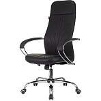 Кресло VB_EChair 655LT SL/TPU черный экокожа крестов. хром
