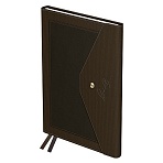 Ежедневник недатированный, А5, 136л., твердый переплет, кожзам, BG «Clutch. Dark bronze», бронзовый, внешний карман