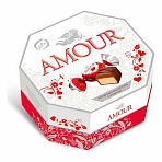 Конфеты глазированные KONTI «Amour» из мягкой нуги и карамели, 150 г