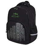 Рюкзак BRAUBERG SOFT, 2 отделения, 3 кармана, «Dark night», СВЕТООТРАЖАЮЩИЙ ПРИНТ, 40×31х15 см