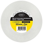 Многоразовая двухсторонняя прозрачная крепежная лента, скотч NANO tape, 3 м x 5 см, толщина 1 мм, WBZ (ВБЗ)