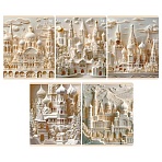 Тетрадь 48л., А5, клетка BG «Paper art», глянцевая ламинация