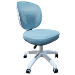 Кресло детское BRABIX KIDS «MG-230», без подлокотников, сетка/ткань TW, голубое