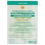 Лейкопластырь бактерицидный 6×10 см телесного цвета на нетканой основе, LEIKO