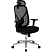 превью Кресло для руководителя Комус Мебель (Easy Chair) 500 чёрное (сетка/ткань, металл хромированный)