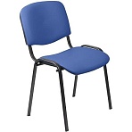 Стул UA_EChair Rio(ИЗО/ISO) черный, к/з синий V-15