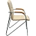 превью Конференц-кресло Easy Chair Samba бежевый/бук (искусственная кожа, металл хромированный)
