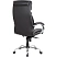 превью Кресло для руководителя Комус Мебель (Easy Chair) 516 чёрное (экокожа, металл хромированный)