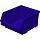 Ящик (лоток) универсальный полипропиленовый 290×230×150 мм синий