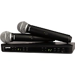 Радиосистема Shure BLX288E/PG58, 2-х канальн, с двумя ручными передатчиками