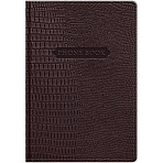 Телефонная книга А5, 80л., кожзам, BG «Reptile. Burgundy», с вырубкой