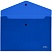 превью Папка-конверт на кнопке СТАММ А4, 180мкм, пластик, непрозрачная, синяя