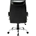 превью Кресло для руководителя Комус Мебель (Easy Chair) 516 чёрное (рециклированная кожа с компаньоном, металл хромированный)