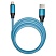 превью Кабель Smartbuy Bold, USB - Lightning, для Apple, экстрапрочный, 3A output, оплетка TPE, 1м, синий