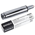 Газлифт прочный BRABIX HD-100 короткий, ХРОМ, в открытом виде 346 мм, d 50 мм, класс 4