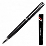 Ручка бизнес-класса шариковая BRAUBERG «Cayman Black», корпус черный, узел 1 мм, линия письма 0.7 мм, синяя