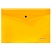 превью Папка-конверт на кнопке Berlingo «Neon» А4, 200мкм, прозрачная оранжевый неон