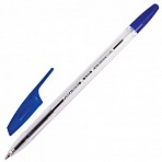 Ручка шариковая BRAUBERG «X-333», СИНЯЯ, корпус прозрачный, узел 0.7 мм, линия письма 0.35 мм