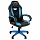 Кресло компьютерное BRABIX «Blaze GM-162», ткань TW/экокожа, черное/голубое, 532578