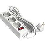 Сетевой фильтр ExeGate SP-3-1.8W 3/р1.8м, 10А/2.2кВт, белый(EX221178RUS)
