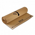Крафт-бумага в рулоне, 840 мм х 40 м, плотность 78 г/м2, BRAUBERG