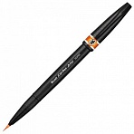Ручка-кисть PENTEL (Япония) «Brush Sign Pen Artist», линия письма 0.5-5 мм, оранжевая