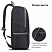превью Рюкзак STAFF TRIP универсальный, 2 кармана, черный с серыми деталями, 40×27x15.5 см
