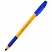 превью Ручка шариковая Cello «Tri-Grip yellow barrel» синяя, 0.7мм, грип, штрих-код