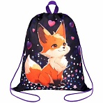 Мешок для обуви BRAUBERG KIDS, с петлей, 42×34 см, «Fairy fox»