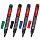 Маркеры перманентные (нестираемые) BRAUBERG, набор 4 шт., без клипа, скошенный 1-5 мм (черный, синий, красный, зеленый)