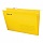 Подвесные папки A4/Foolscap (404×240 мм) до 80 л., КОМПЛЕКТ 10 шт., желтые, картон, STAFF