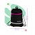 превью Мешок для обуви 1 отделение Berlingo «Basic pink», 360×460мм, светоотражающая лента, карман на молнии