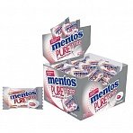 Жевательная резинка Mentos Pure White клубника (100 штук в упаковке)