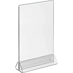 Ценникодержатель настол Комус под меню, треуг. осн. ACR-MENU HOLDER А5.10шт/уп