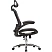 превью Кресло для руководителя эргономичное Комус Мебель (Easy Chair) 552 чёрное (сетка, металл хромированный)