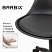 превью Кресло стул BRABIX «Eames MG-310 PL», пластик черный, экокожа черная